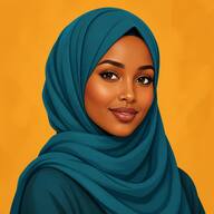 Illustrated placeholder avatar for Amina